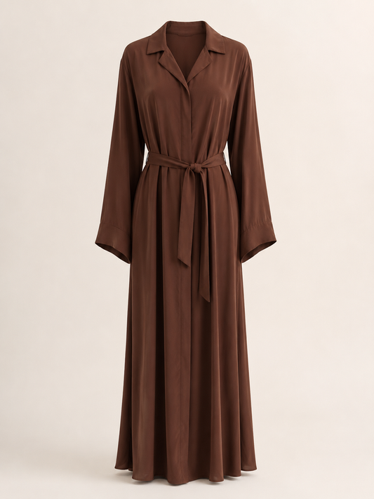 Collared Maxi Shirt Dress